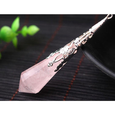 Natural Rose Quartz Orgone Pendant